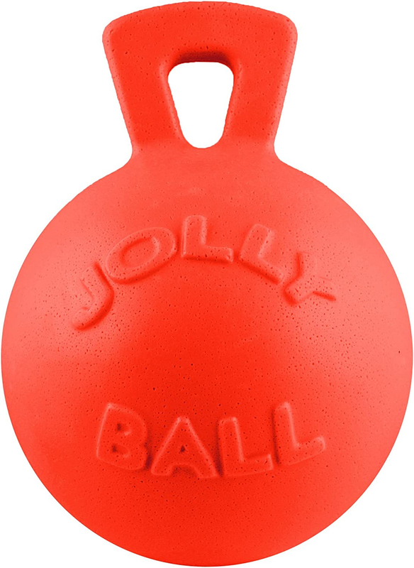 Tug-N-Toss - Heavy Duty Chew Ball W/ Handle (Orange, 8")