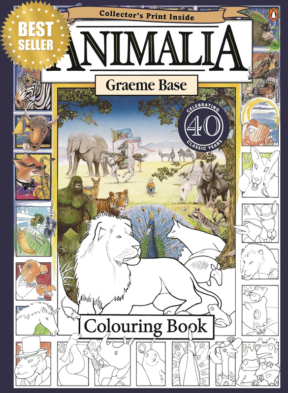 Animalia Colouring Book