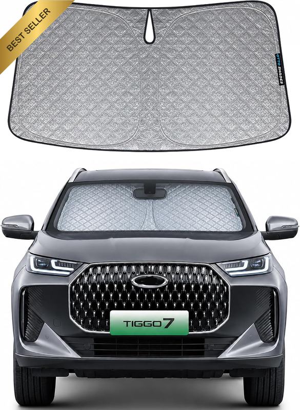 Patented Thick Windscreen Sunshade for Chery Tiggo 7 2021-2026, 6-Layer Custom F