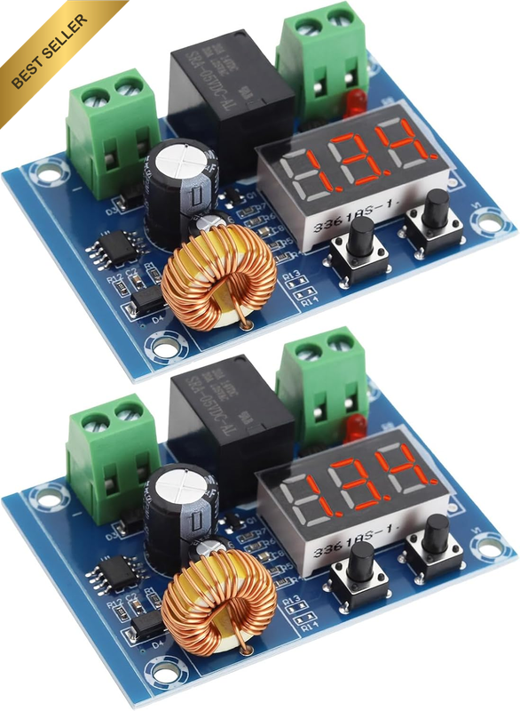 2Pcs XH-M609 Battery Low Voltage Disconnect Module Low Voltage Cut off with Digi