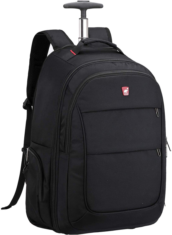 Rolling Laptop Case 15.6" Wheeled Briefcase For Women Men Bu