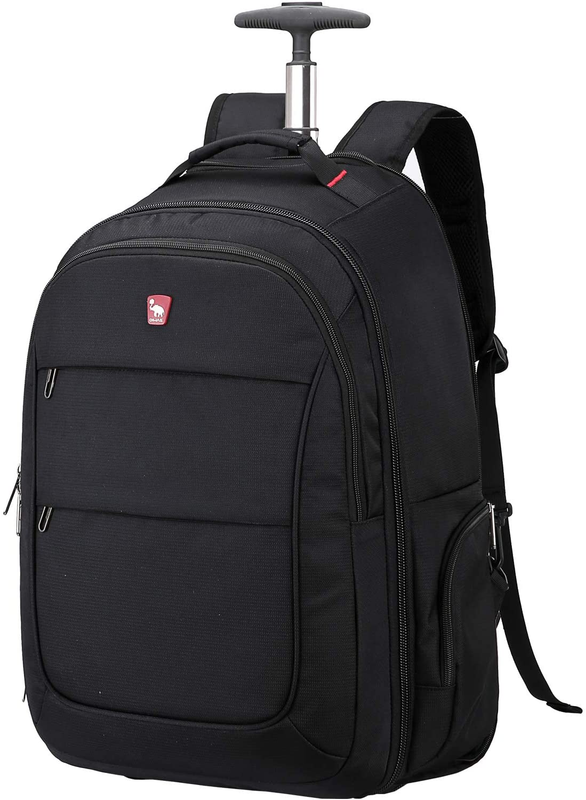 Rolling Laptop Case 15.6" Wheeled Briefcase For Women Men Bu