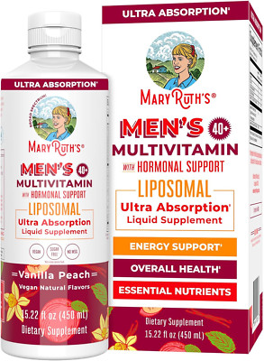 Maryruth Organics Men'S 40+ Multivitamin Liposomal with Hormonal Support | Ultra