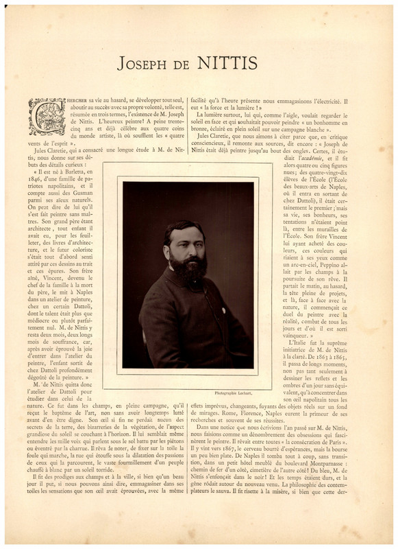 Lochard, Joseph De Nittis (Peintre Et Graveur Italien) Vintage Print, Tirage D&#