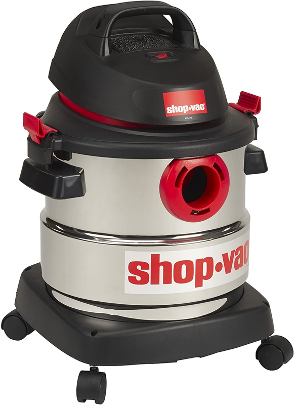 Shop-Vac 5-Gallon 4.5 Peak HP Stainless Steel Wet Dry Vacuum, Black