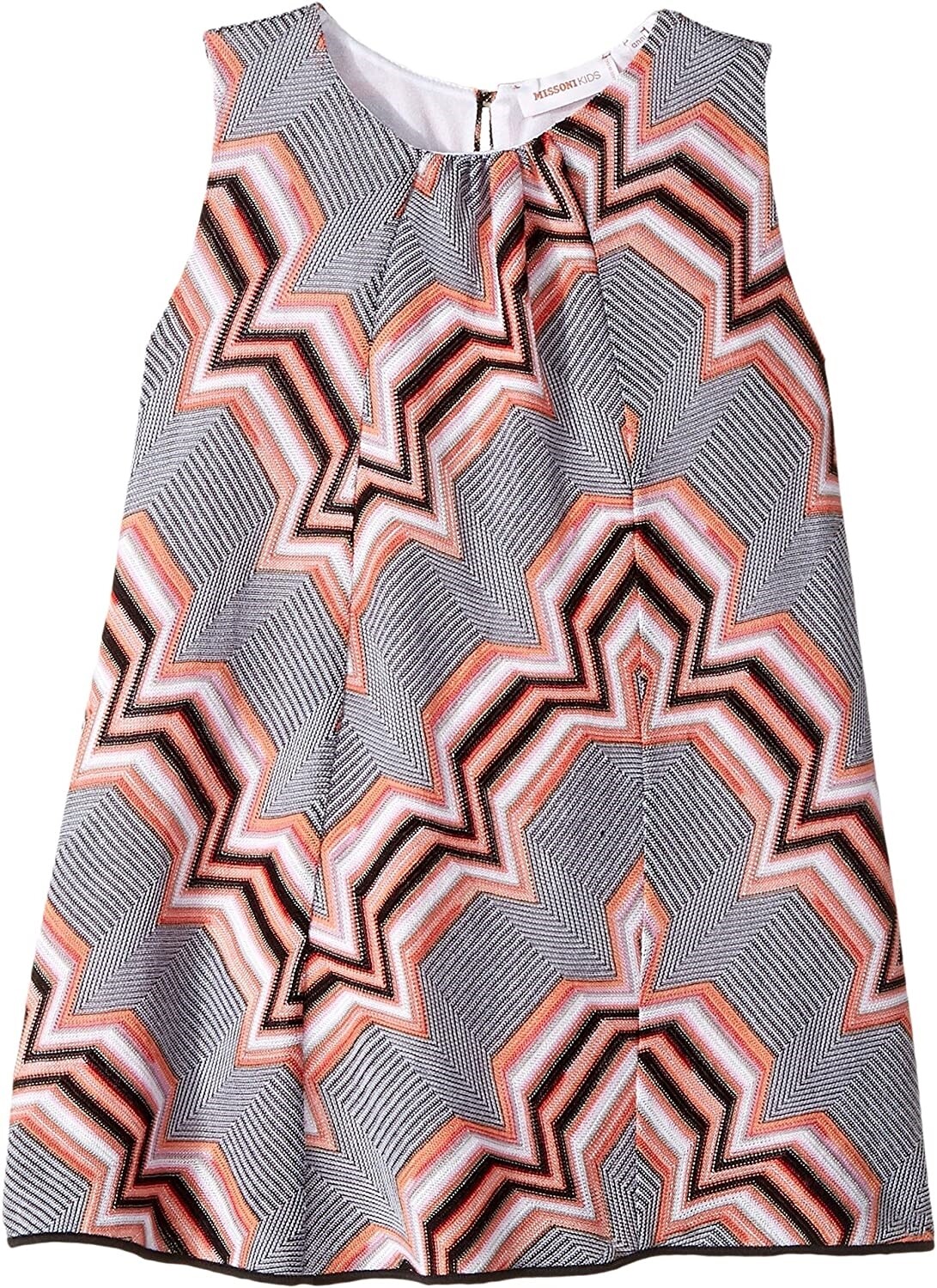 Missoni 241202 Girls Kids Greca Shift Dress Black/Multi Size 10-11 Years/146 cm