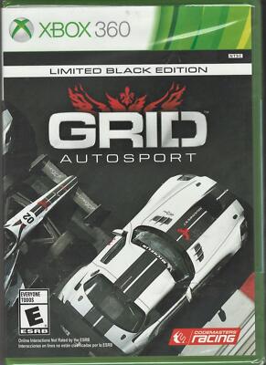 GRID Autosport Black Edition Xbox 360 (Brand New Factory Sealed US Version) Xbox