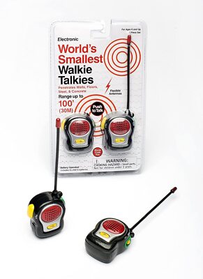 World's Smallest Walkie Talkies Assorted Colors 39976