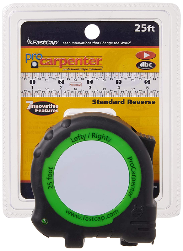 PSSR-25 25-Foot Procarpenter Lefty/Righty Standard Measuring Tape