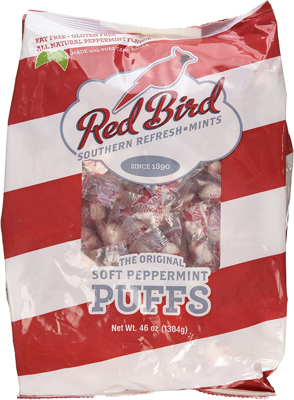 Red Bird Soft Peppermint Puffs, Individually Wrapped Candy, Non-Gmo Verified, Ko