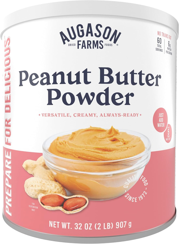 Peanut Butter Powder 2 Lbs No. 10 Can