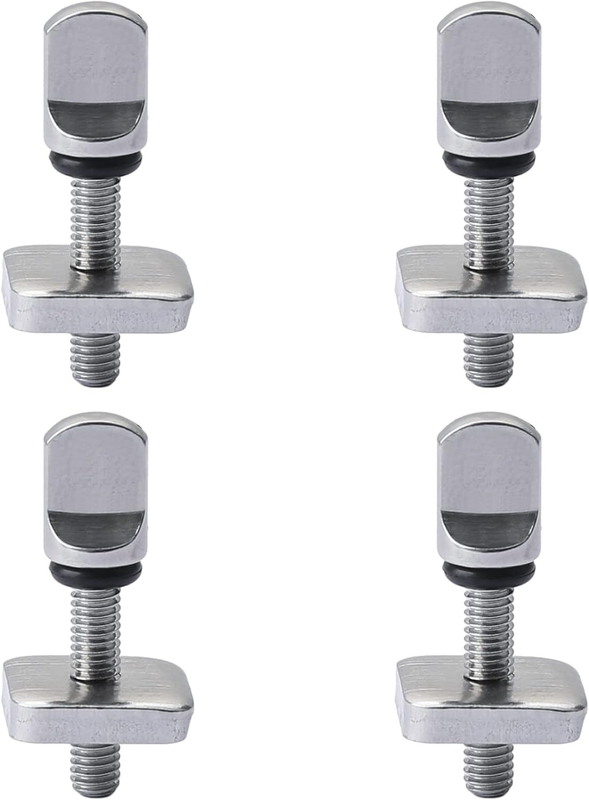 4Pcs Surfboards Fin Screw 316 Stainless Steel Fin Bolt Kit Fin Plate Replacement