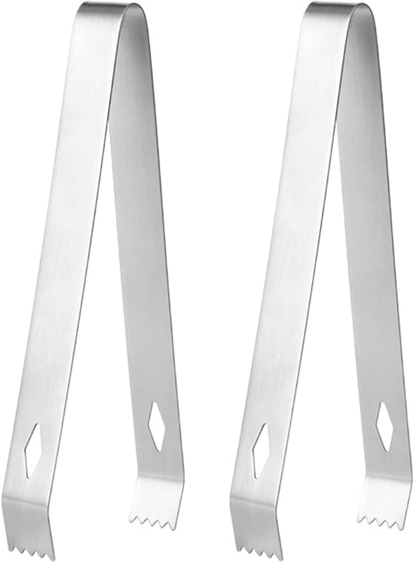 2 Pack Ice Tongs - Compact Serving Tongs Food Grade Material for Appetizers Stai