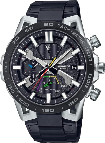 Pre-owned Casio Edifice Sospensione Eqb-2000ydc-1ajf Chrono Bluetooth Solar Watch Men
