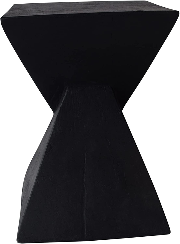 Christopher Knight Home Jerod Light-Weight Concrete Accent Table, Black