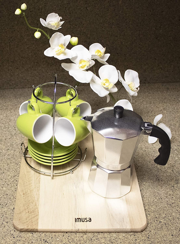 Stovetop Espresso Coffee Maker - Percolator Pot - 3 Cup - Aluminum - Silver NEW