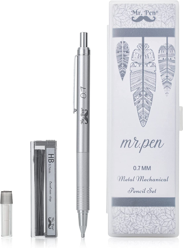 - 0.7Mm, Drafting Pencil, Metal Mechanical Pencils,Metal Pencil, Drawing Pencil