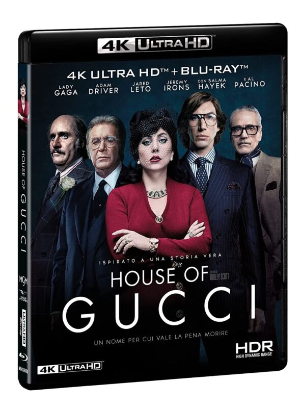 House Of Gucci (2021) 4k Uhd Blu-ray New (italian Package Has English Audio)