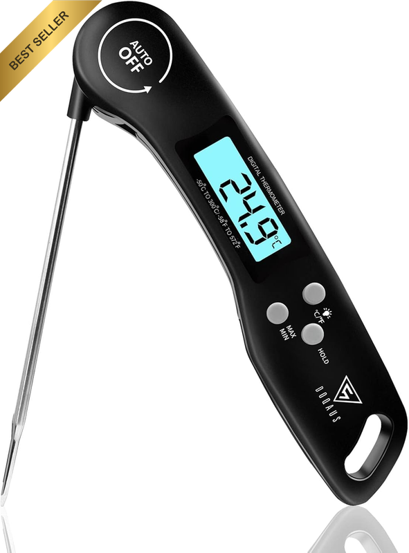 Digital Meat Thermometer, Instant Read Food Thermometer with Backlight LCD Scree