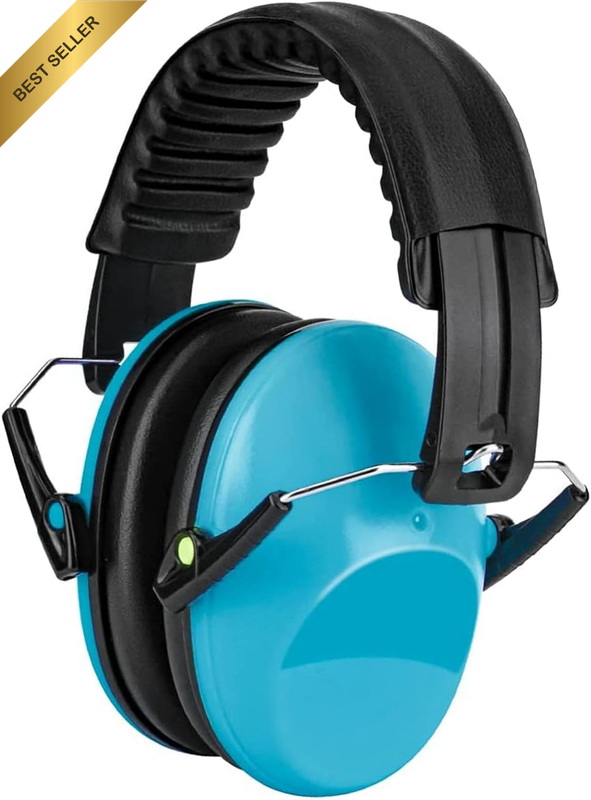 Kids Ear Protection Safety Earmuffs, 27Db Hearing Protection Ear Muffs, Foldable