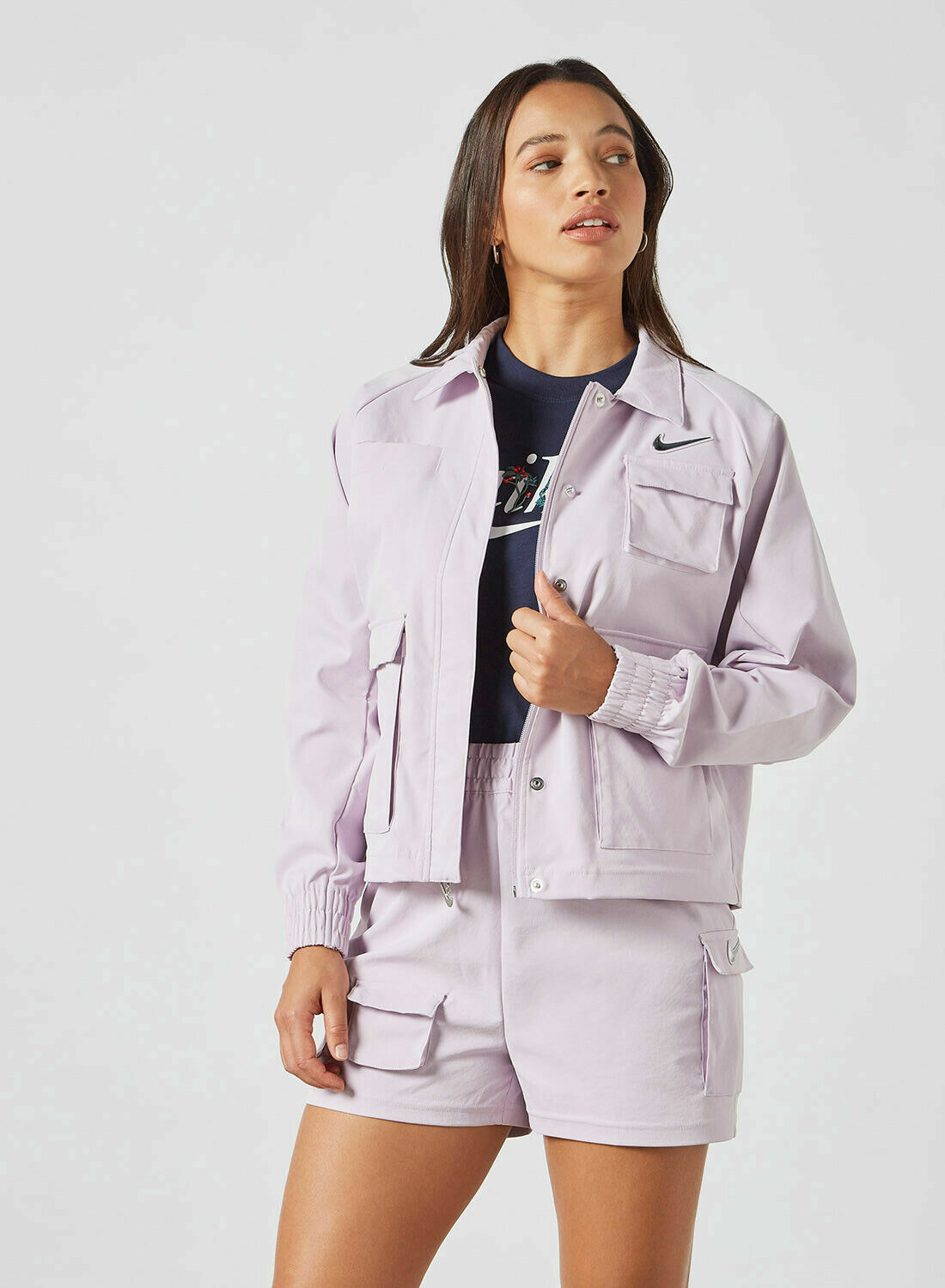 nike sportswear swoosh women's woven jacket