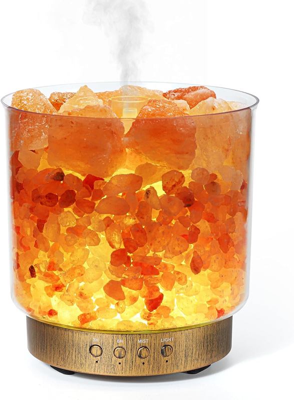 Essential Oil Diffuser 3 In1 Aromatherapy Himalayan Salt Lamp LED Humidifier