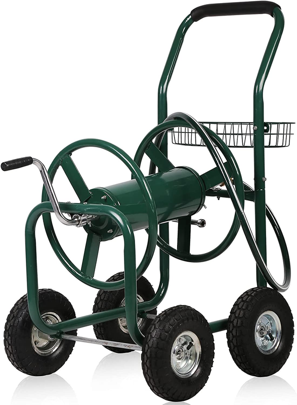 Hose Reel Cart Garden Hose Carts with Wheels Heavy Duty Portable Water Hose Car