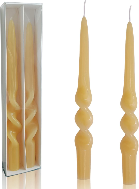 Black Candlesticks Halloween Taper Candles - Gedengni 2Pcs Twist Candlesticks 9I