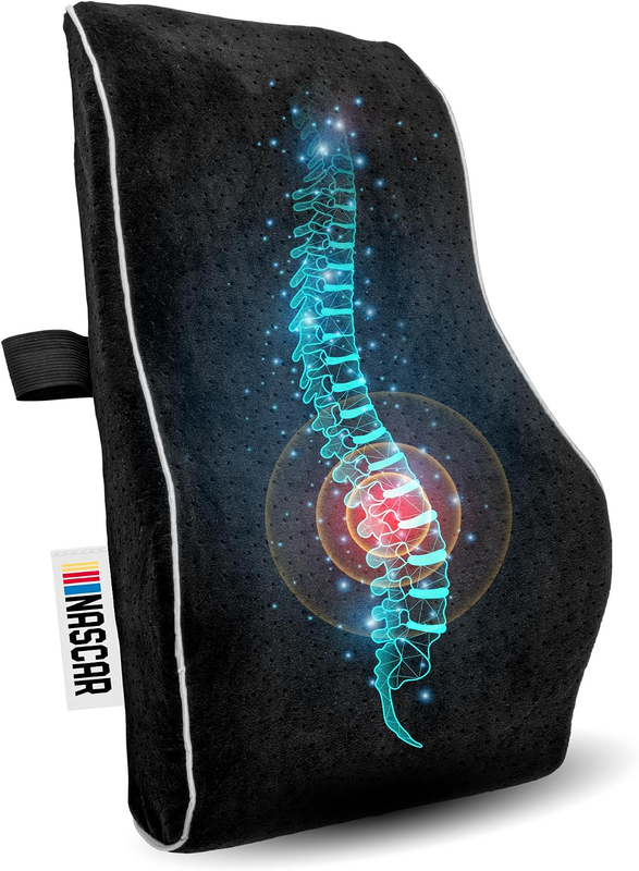 NASCAR Lumbar Support Pillow for Office Chair, Car, Home Essenitals, Ergonomic B