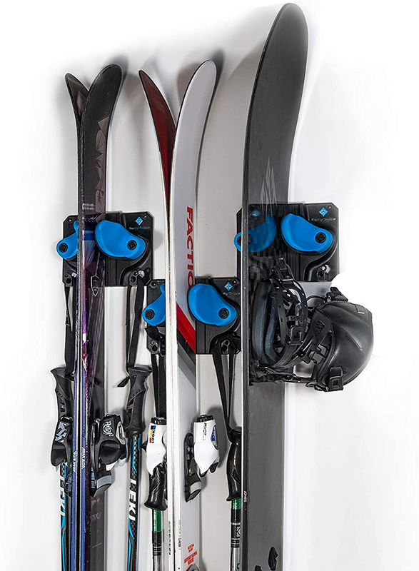 Wall Storage Rack Fits Any Ski Or Snowboard, Plastic