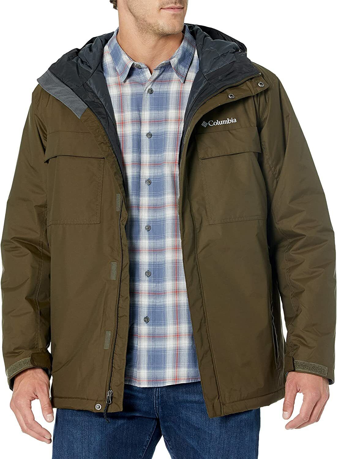 Columbia Men's XXL 2XL Ten Falls Jacket WM1227 319 OLIVE GREEN NEW $150 COAT Columbia Men's XXL 2XL Ten Falls Jacket WM1227 319 OLIVE GREEN NEW $150 COAT