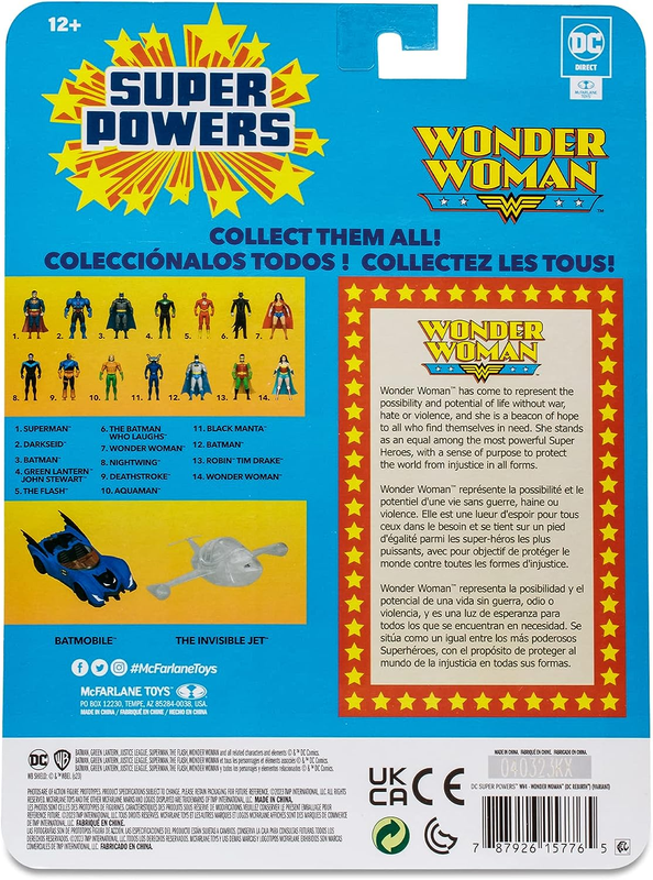 McFarlane Toys - DC Super Powers Wonder Woman 4in Collectible Action Figure