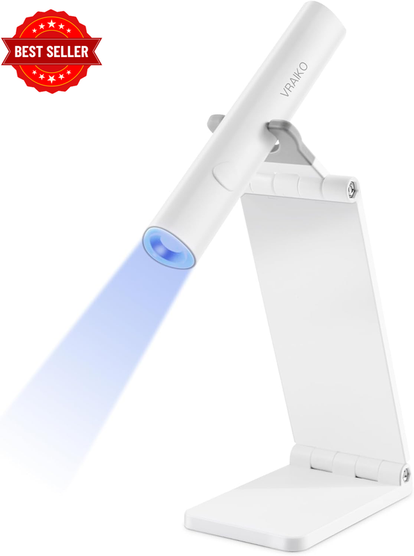 Minicure Handheld UV Light for Gel Nails, Portable UV Nail Lamp with Stand, Rech