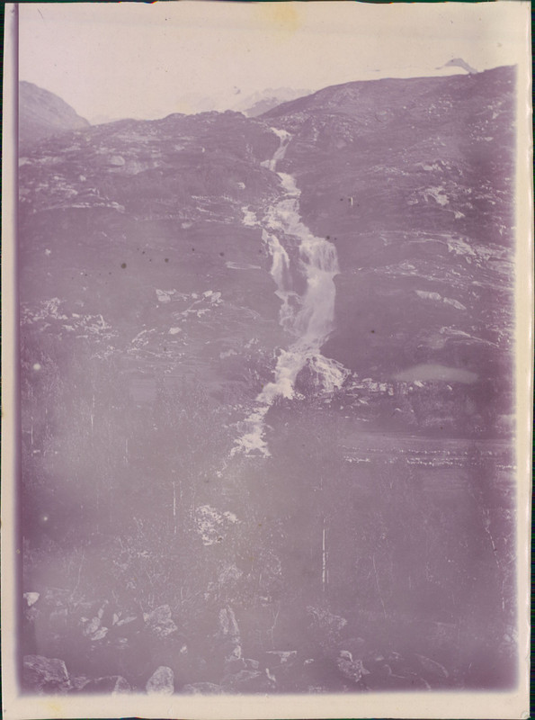 France, Bonneval Sur Arc (Savoie), Cascade Du Vallonnet, Cca. 1902 Vintage Citra
