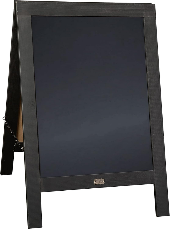 Magnetic Chalkboad Sidewalk Rustic A Frame Sign Message Sandwich Board 20" x 30"