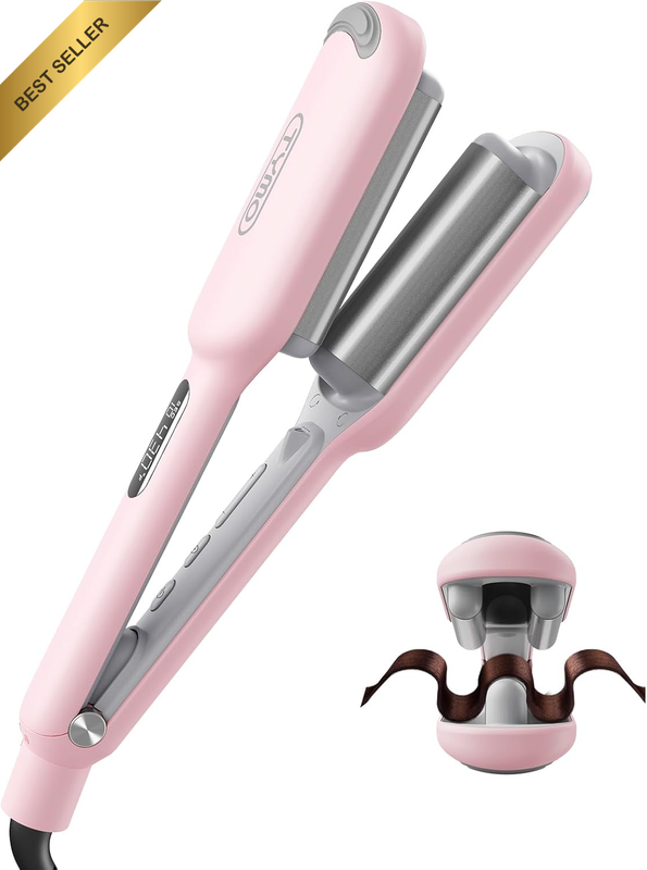 Hair Crimper Waver Hair Tool - Deep Waver Curling Iron, Ionic Beach Waves Curlin