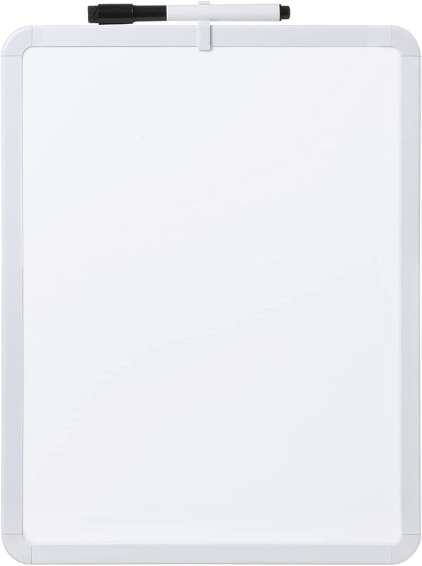 Dry Erase Board With Black Marker Small Mini Mounting System White NEW