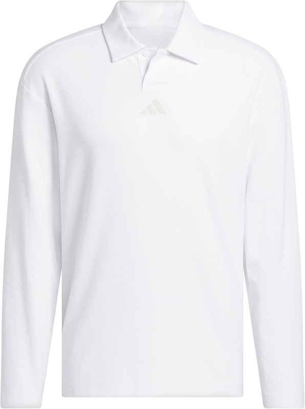 Adidas Mens Beyond Long Sleeve Fit Polo Shirt