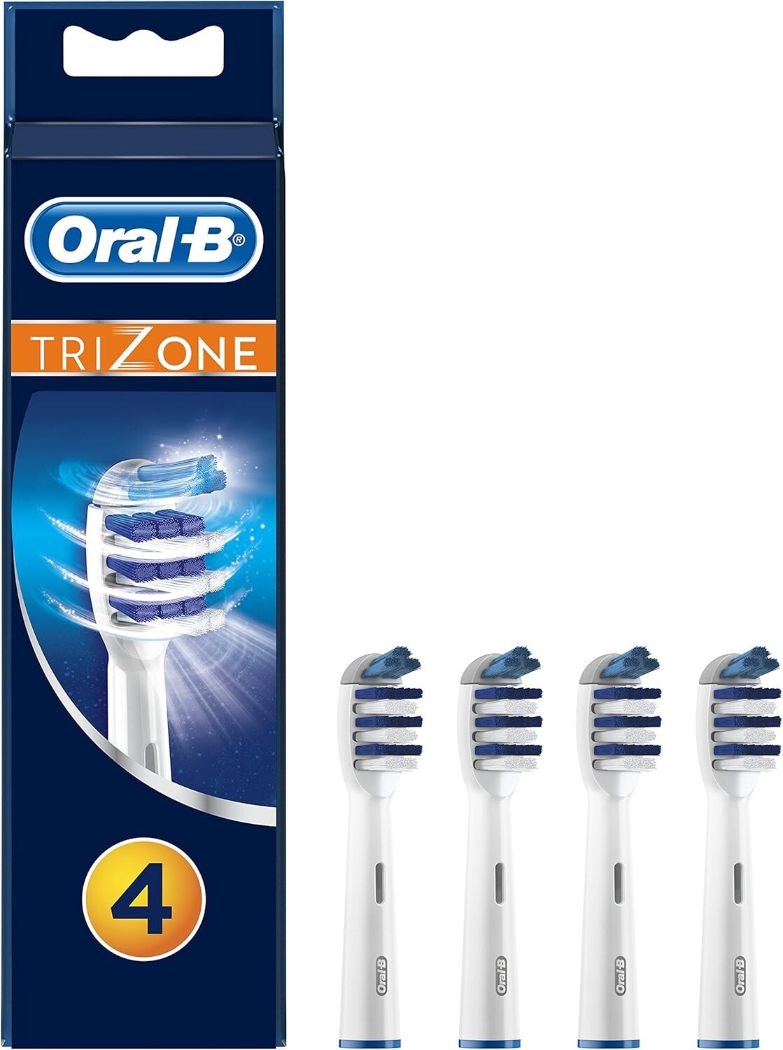 Oral-b Trizone Toothbrush Heads Pack Of 4 Replacement Refills