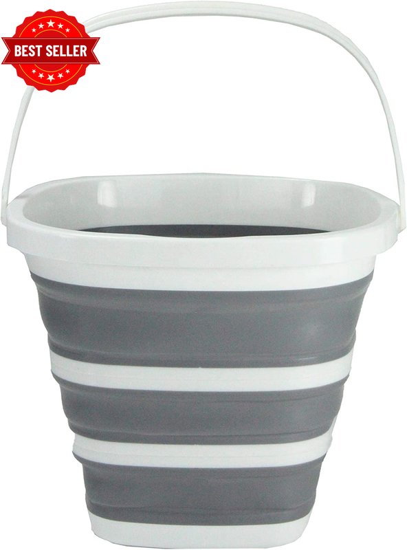 10L Collapse-A Bucket Square | Portable Folding Bucket for Camping, Laundry and
