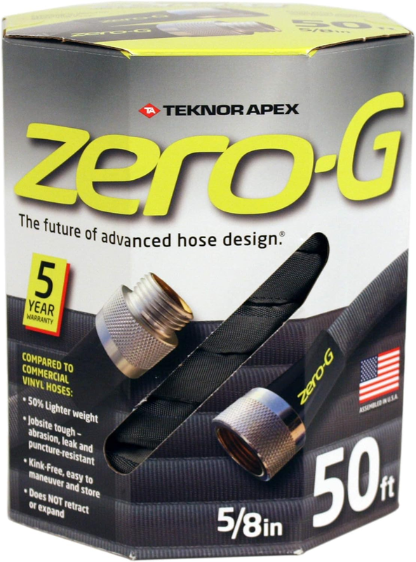 5/8 In. D X 50 Ft. L Black Aluminum Garden Hose