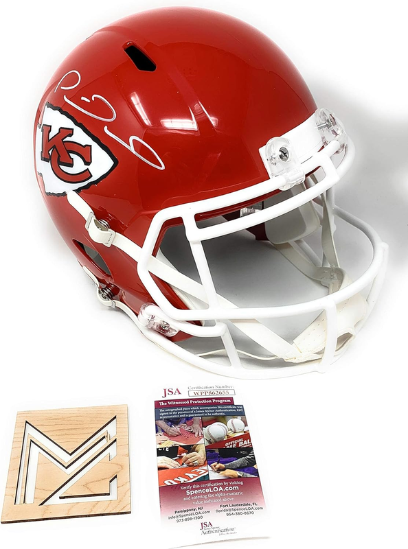 Patrick Mahomes Kansas City Chiefs Signed Autograph Speed Full Size Helmet JSA C