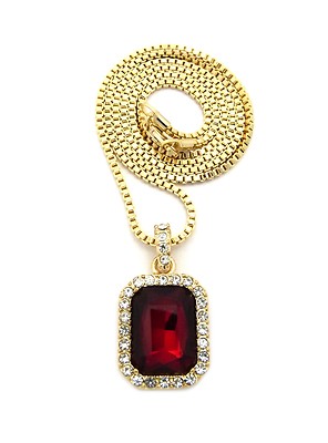 New Stone Pendant &2mm/24