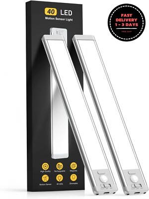 Luz LED con sensor de movimiento con pilas recargables