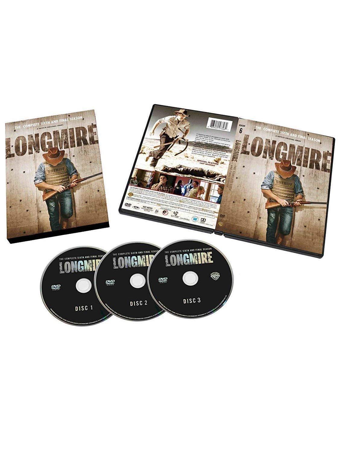 Longmire: Season 6 The Complete Sixth and Final Season (DVD, 2018, 3-Disc Set).
