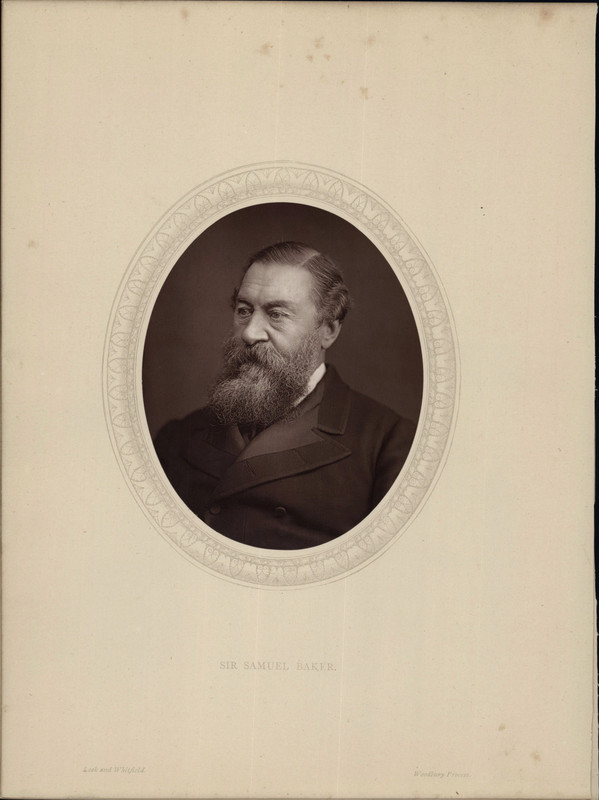 Lock & Whitfield, Portrait Of Samuel White Baker Woodburytype. This Woodburytype