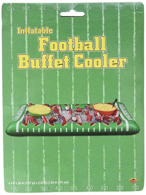 Beistle 54253 1Pack Inflatable Football Buffet Cooler for Parties 28Inch by