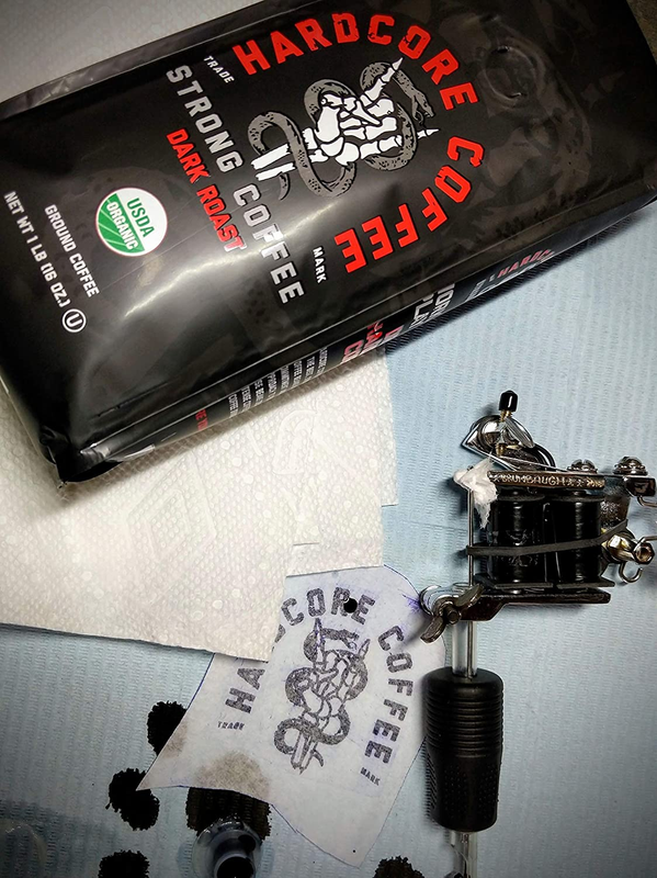 Hardcore Ground Coffee, High Caffeine, Strong Roast 16 Oz