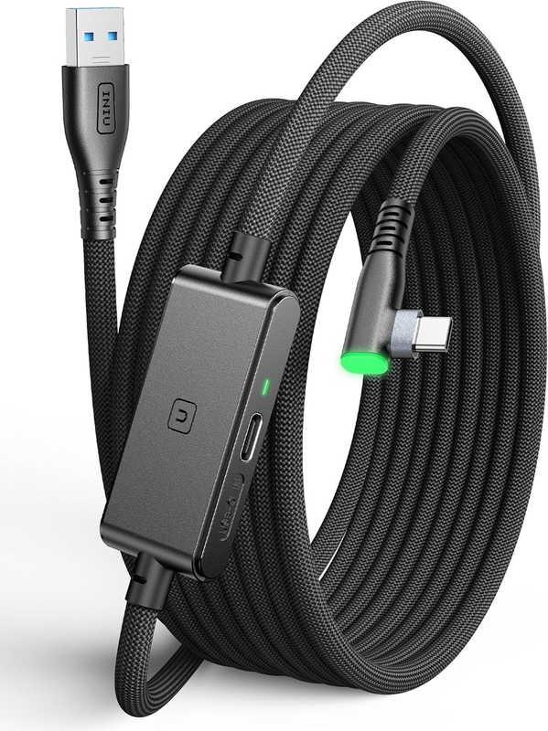 INIU Oculus Link Cable with Charging [16ft] for Meta Quest 3 Quest 2/Pro, Pico 4