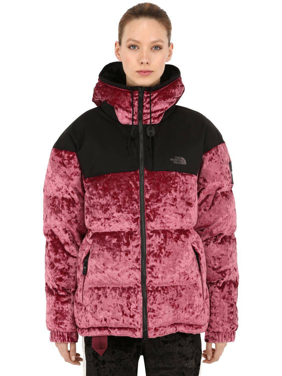 Super Rare The North Face Black Series velvet puffer jacket Super Rare The North Face Black Series velvet puffer jacket